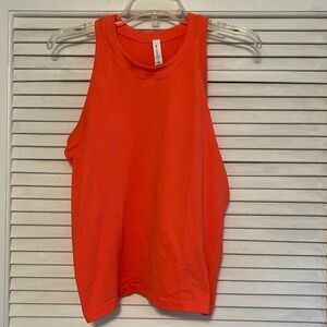 Athleta Renew Racerback tank high neck coral orange pink XL NWT